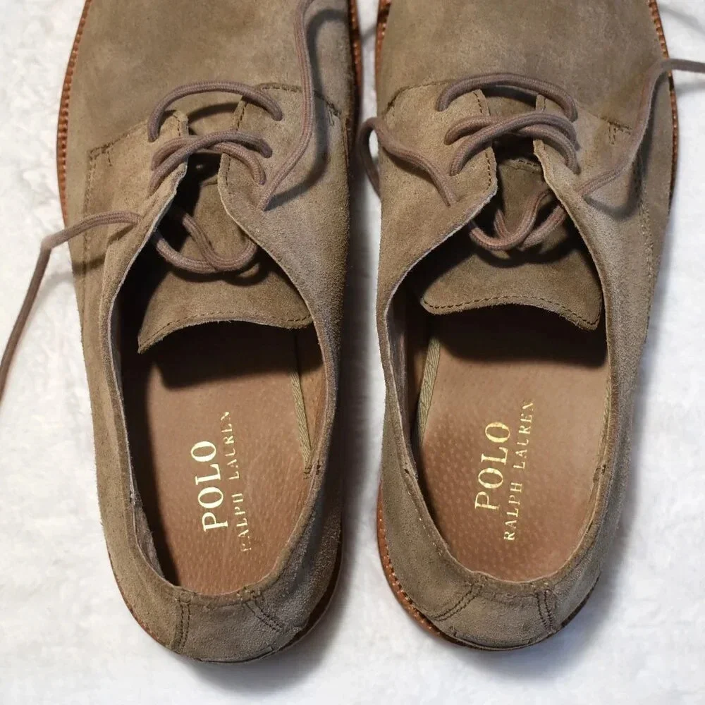 Polo Ralph Lauren Mens Oxford Shoes Torrington Sz 11.5 Suede Preppy Academia